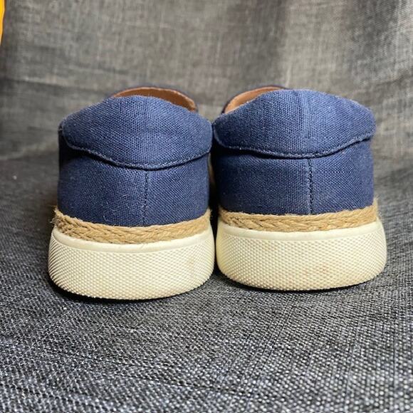 VIONIC Navy Blue Canvas Sneaker Joey Arch Support Shoes Womens 8.5 Comfort - Picture 4 of 8